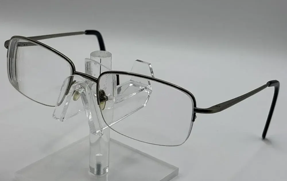 SAKI MOD 312 DGUN Handmade Japan Eyeglass Frames 55-18-145 Gunmetal